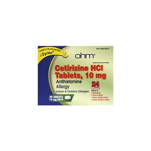 cetirizine dosage 20mg adults