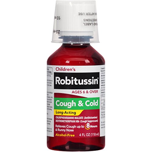 3 Pack Childrens Robitussin Cough And Cold Fruit Punch 4Oz Each