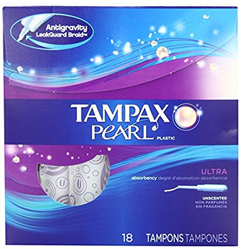 4 Pack Tampax Pearl Ultra Absorbency Unscented Tampons 18 Count Each | EBay