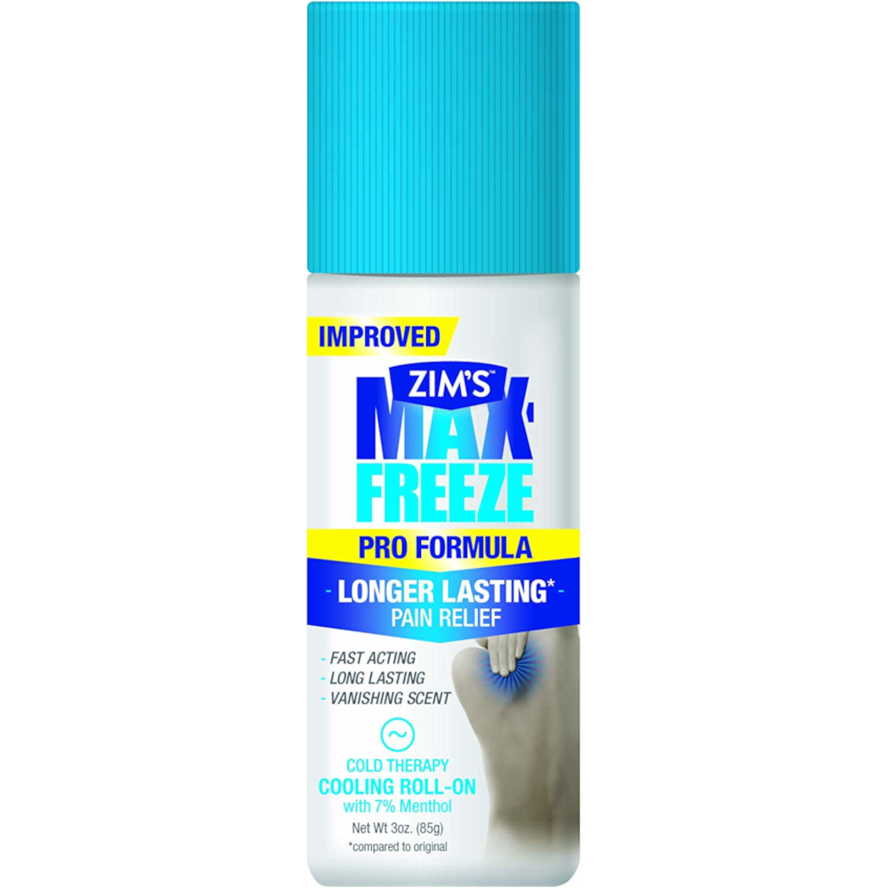 10 Pack Zims Max Freeze Pain Relief Grease Less Roll On Gel