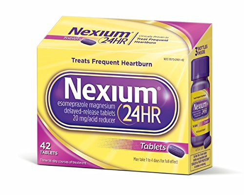 Nexium 24 Hr Esomeprazole Delayed Release Acid Heartburn Relief 20 Mg ...