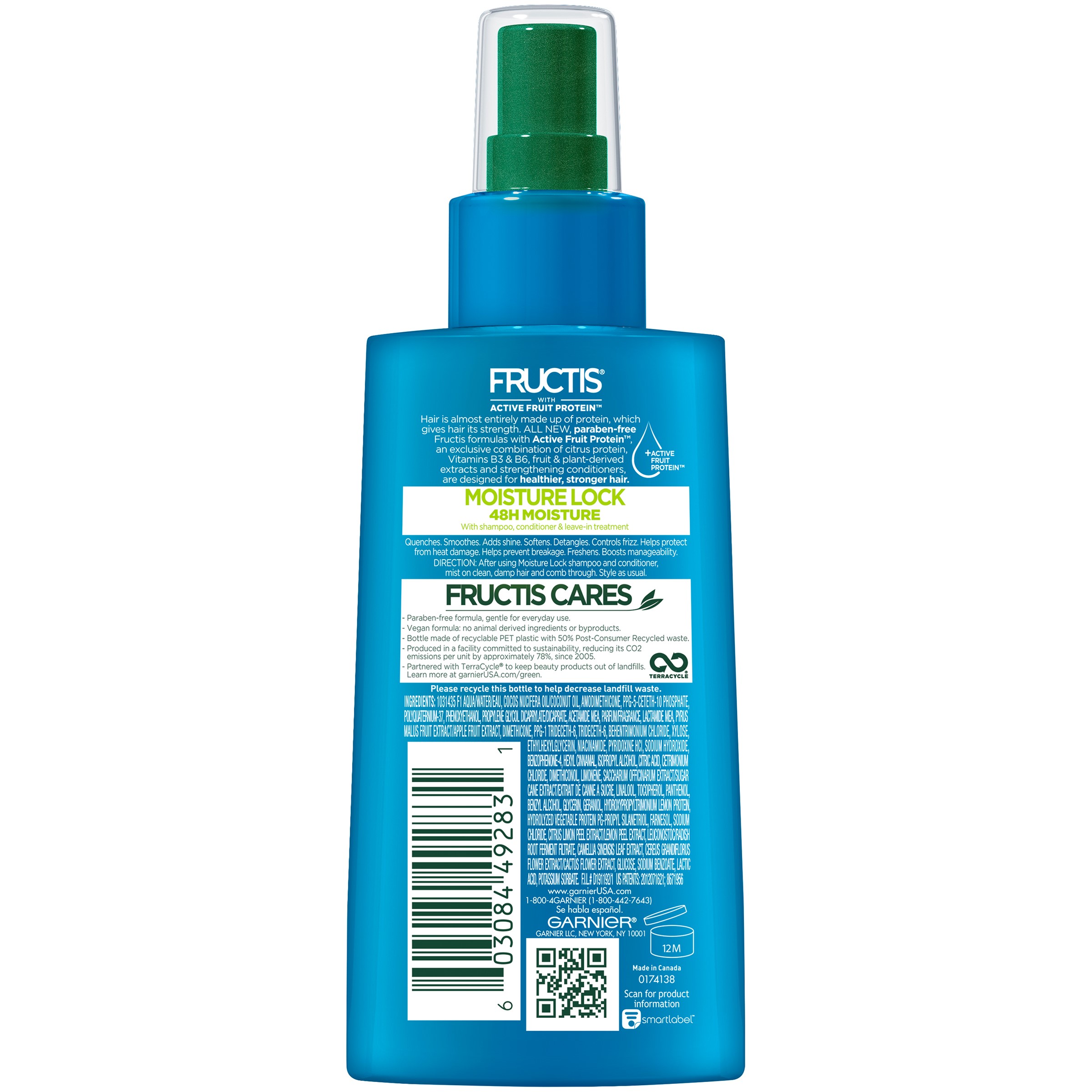 Garnier Fructis Moisture Lock 10in1 Rescue LeaveIn Detangler 5oz