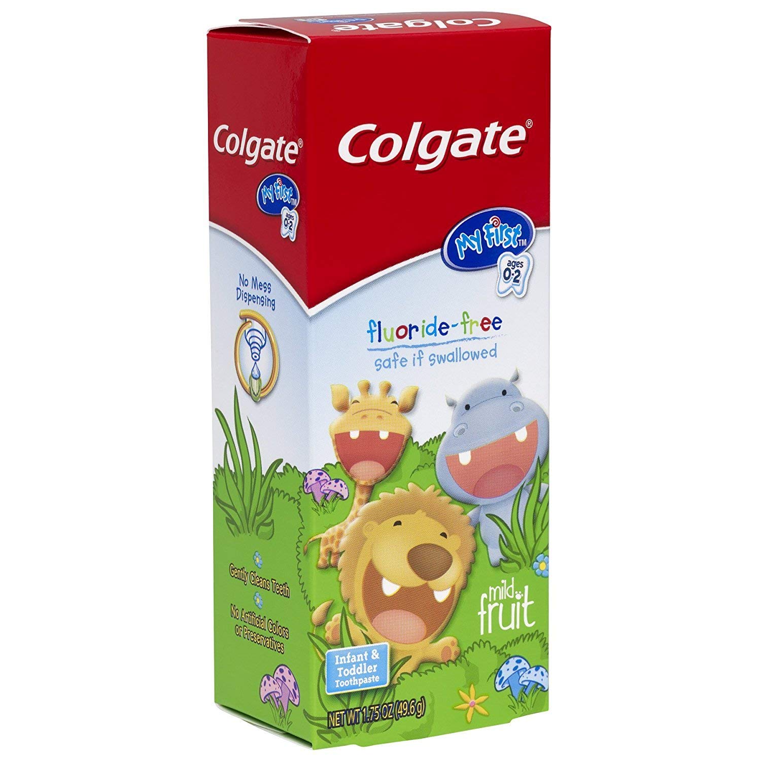 Colgate My First Baby And Toddler Toothpaste Fluoride Free 1.75 Oz Each ...