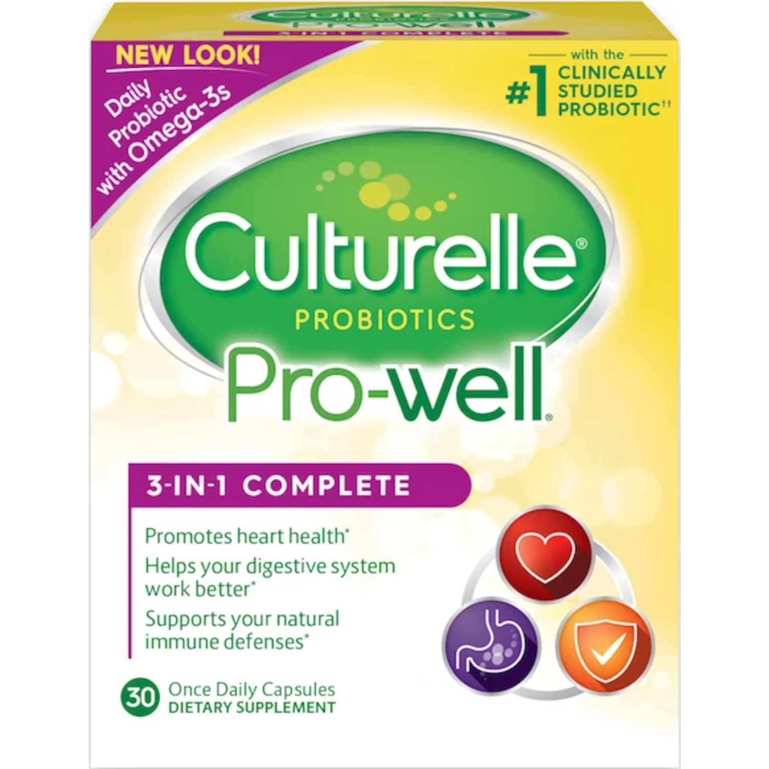 2 Pack Culturelle Probiotics Pro Well 3 In 1 Complete Dietary