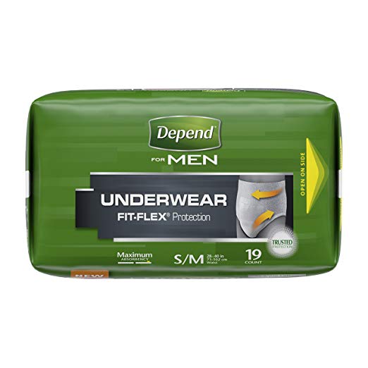 3 Pack Depend For Men Incontinence Underwear Maximum Absorbency S M 19