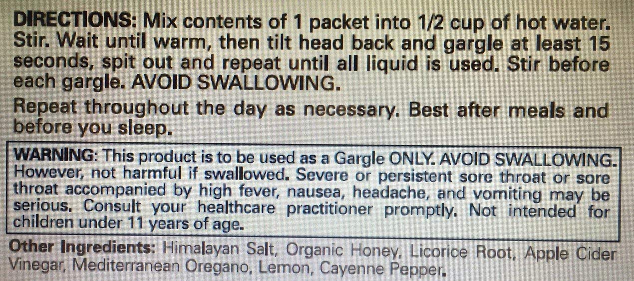 Gargle Away By Natures Jeannie Spicy Herb Flavor Advanced Throat Care 1