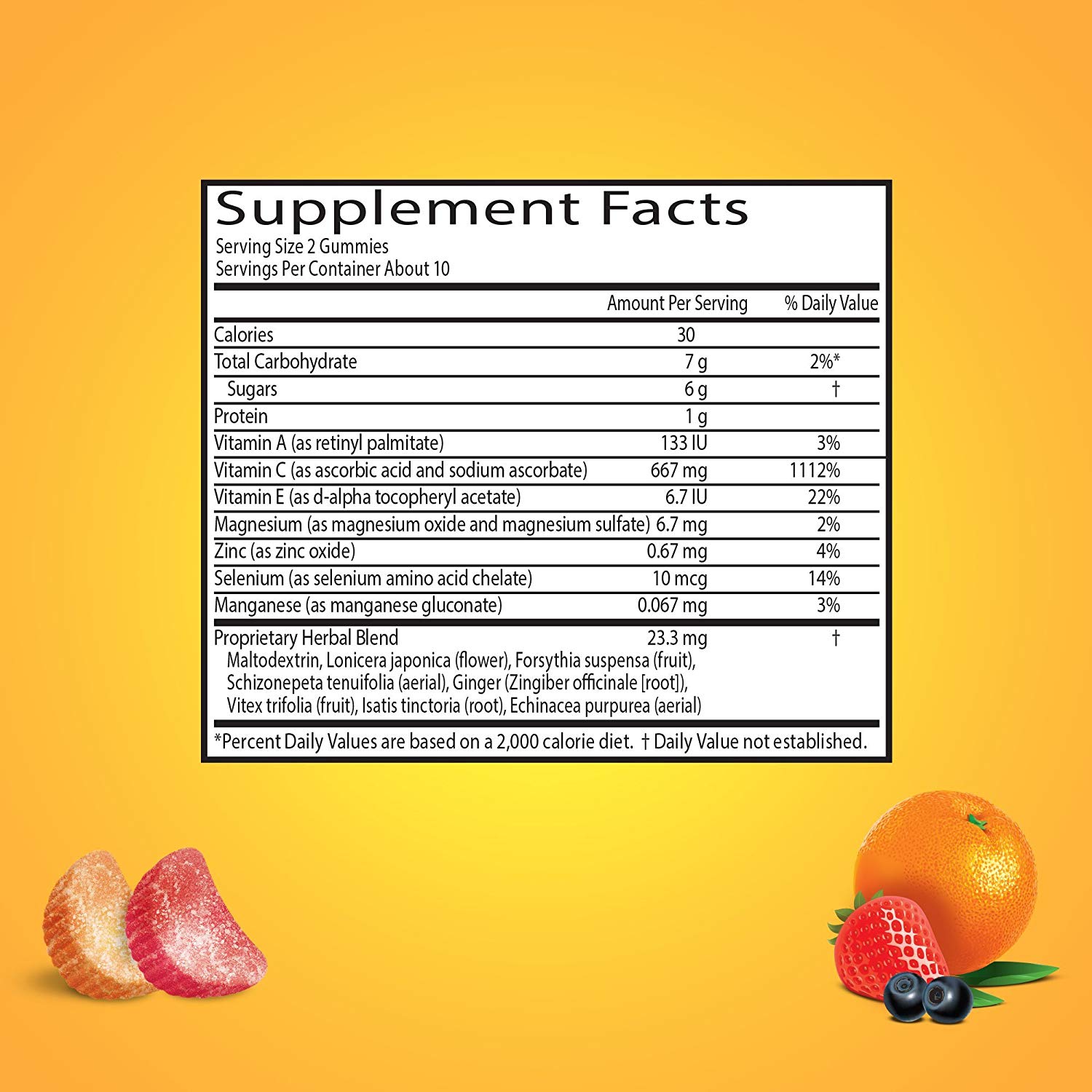 4 Pack Airborne Fruit Gummies 1000Mg Of Vitamin C & Immune Support 42