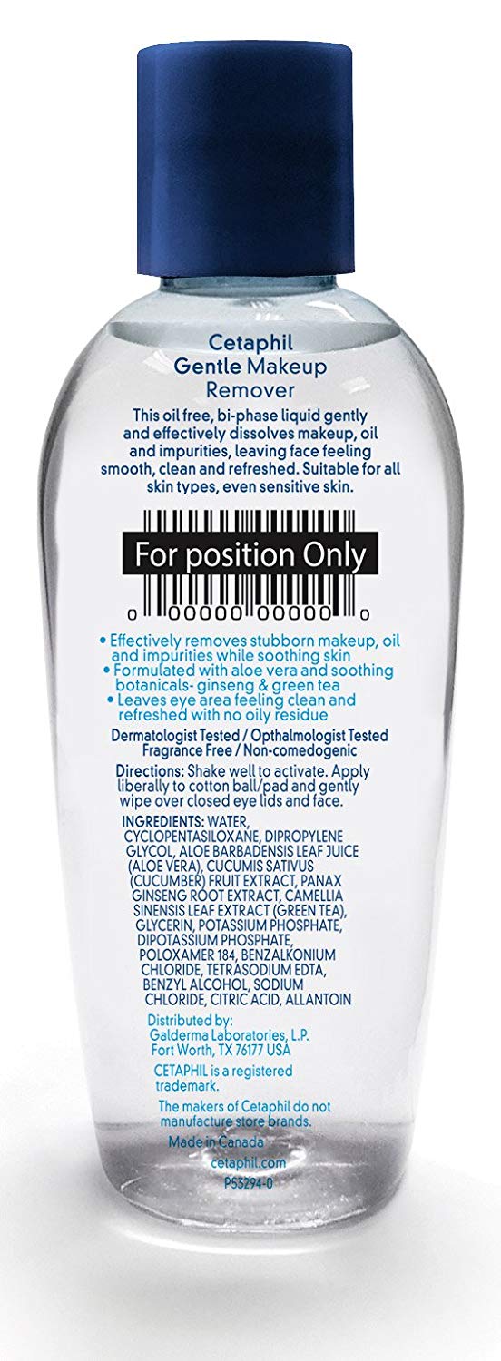 Cetaphil Gentle Waterproof Makeup Remover 6.0 Ounce Each 302993889069