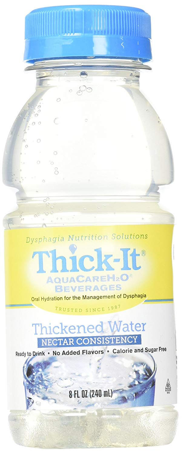 Thick It Thickened Aquacare H2O Nectar Consistency Beverage Water 8 Oz