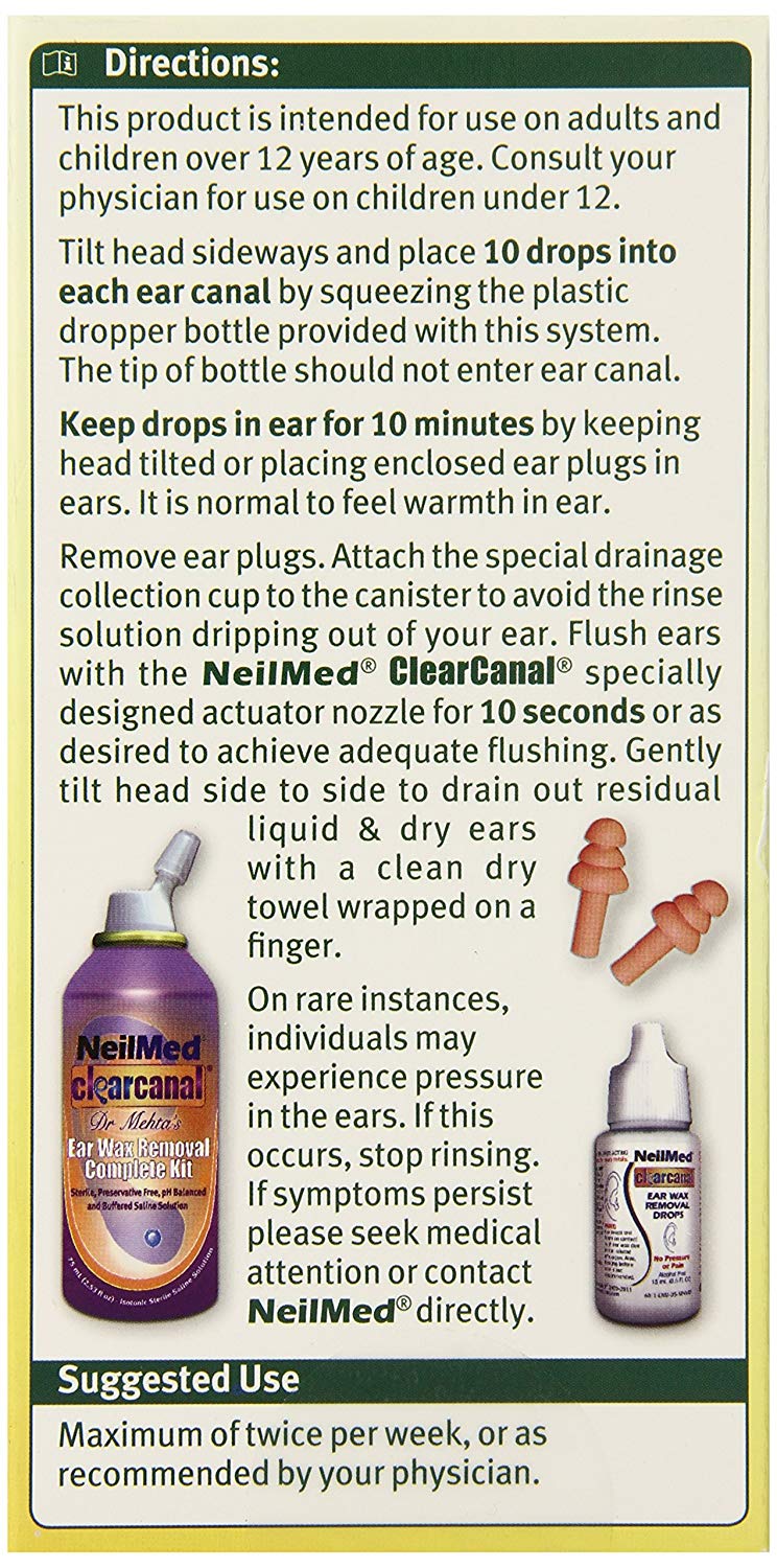neilmed clearcanal ear wax removal kit