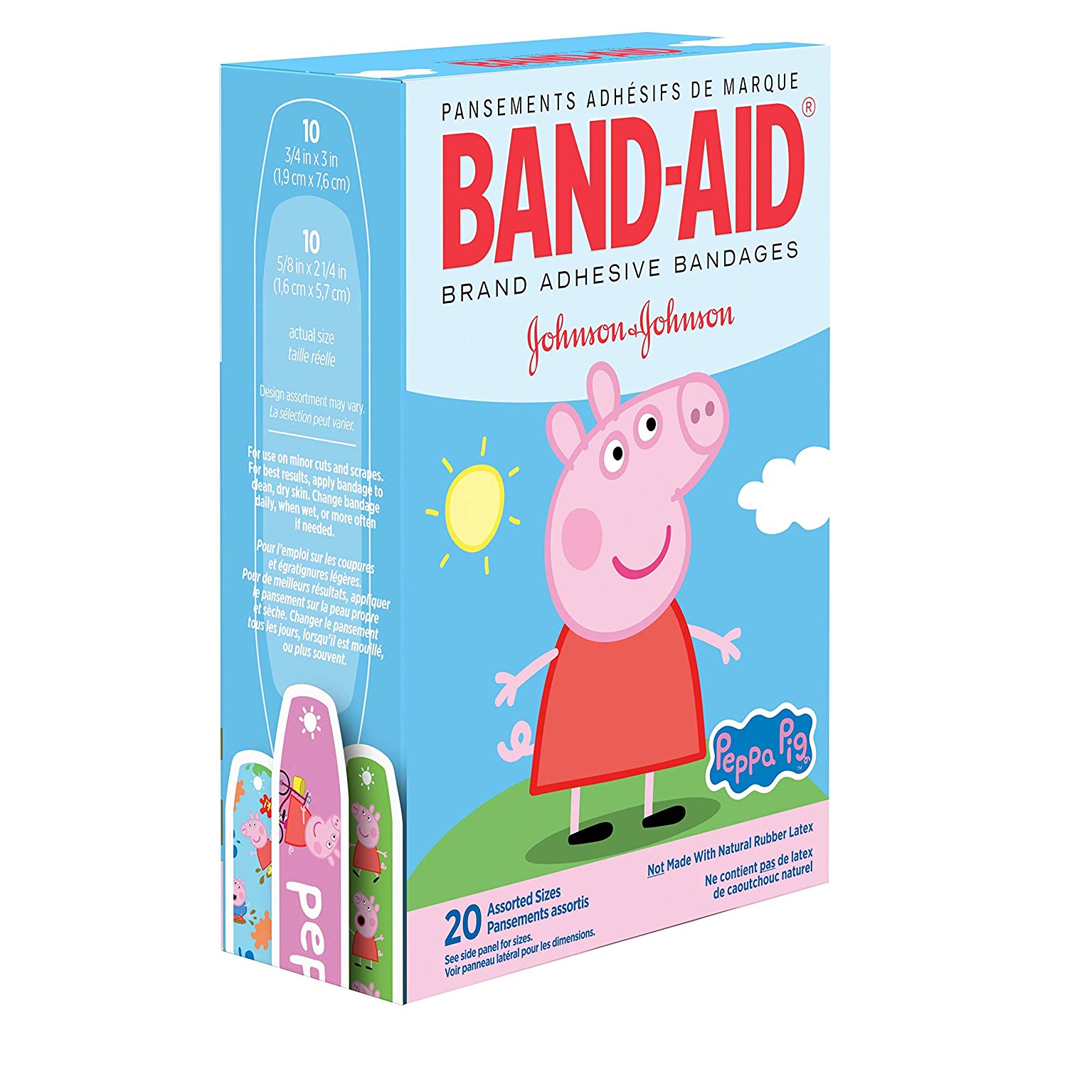 2 Pack Band Aid Brand Adhesive Bandages Peppa Pig 20 Count Each ...