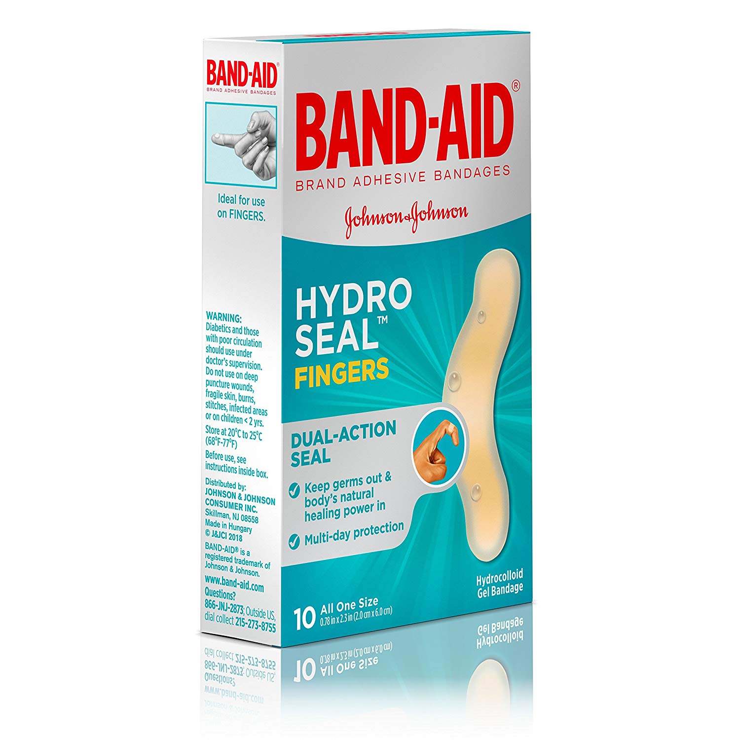 4 Pack Band Aid Hydro Seal Hydrocolloid Gel Bandage Fingers 10 Count
