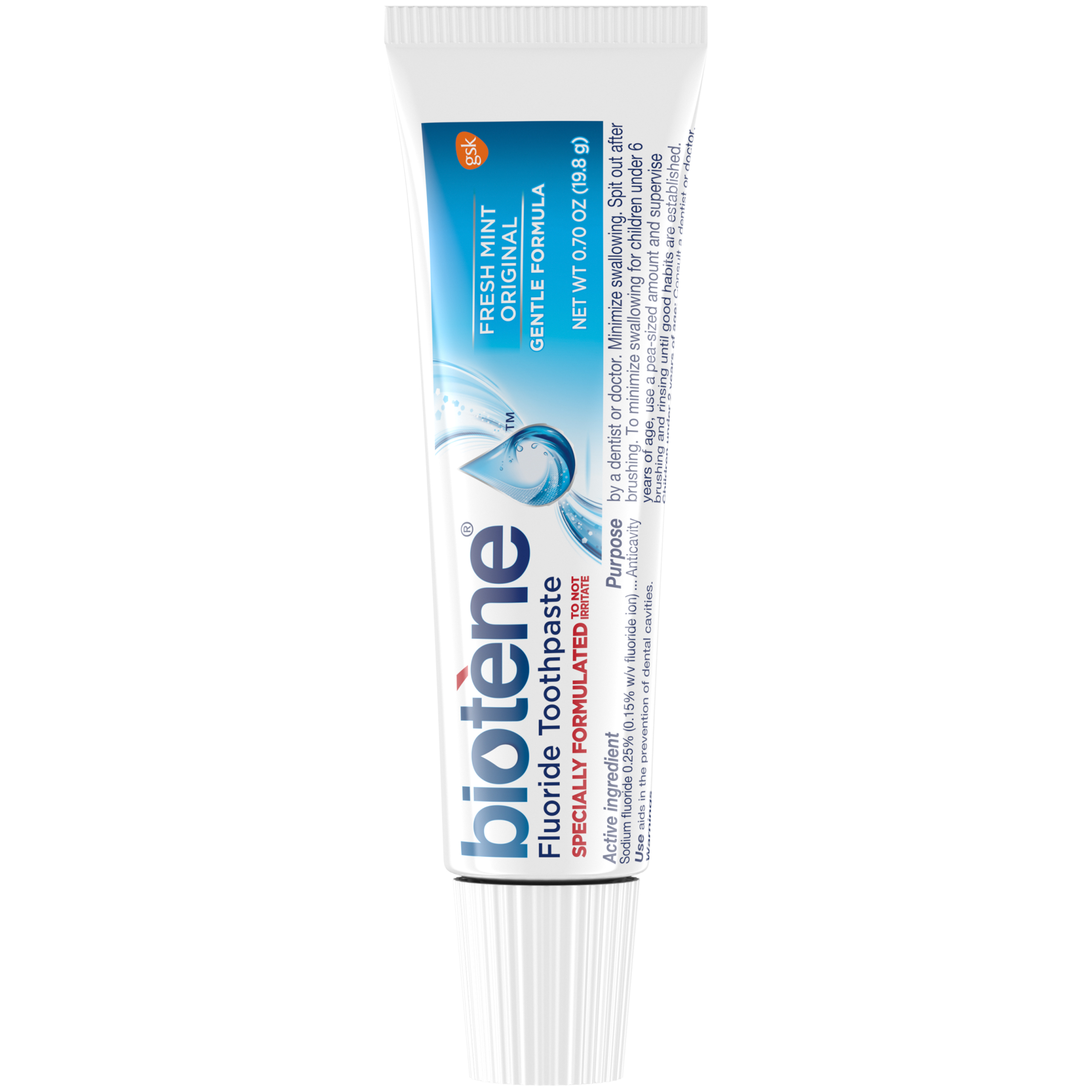Biotene Dry Mouth Fluoride Toothpaste Fresh Mint 0.7 Oz Each