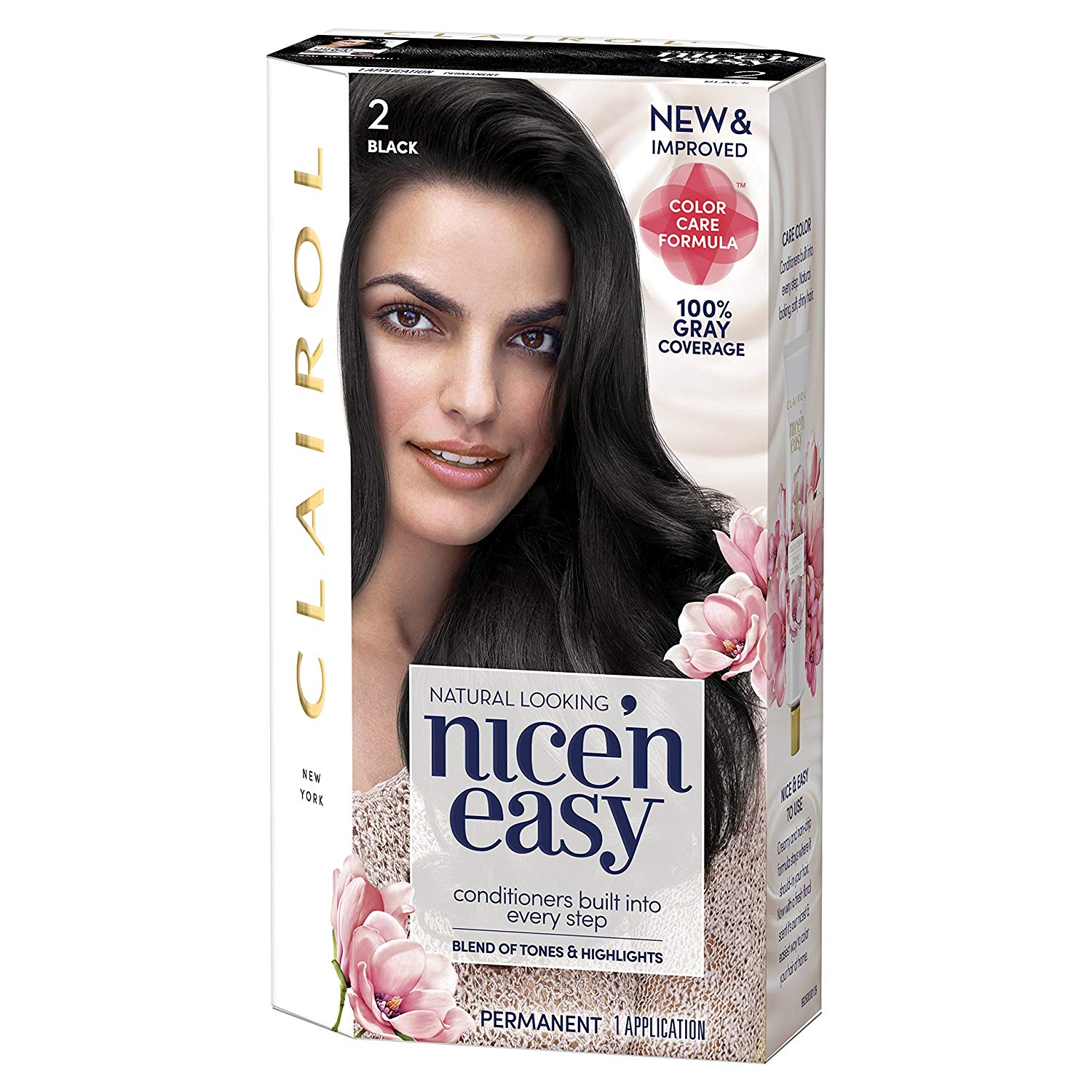 5 Pack Clairol Nice And Easy Permanent Hair Color Black Color 2 1 Ct