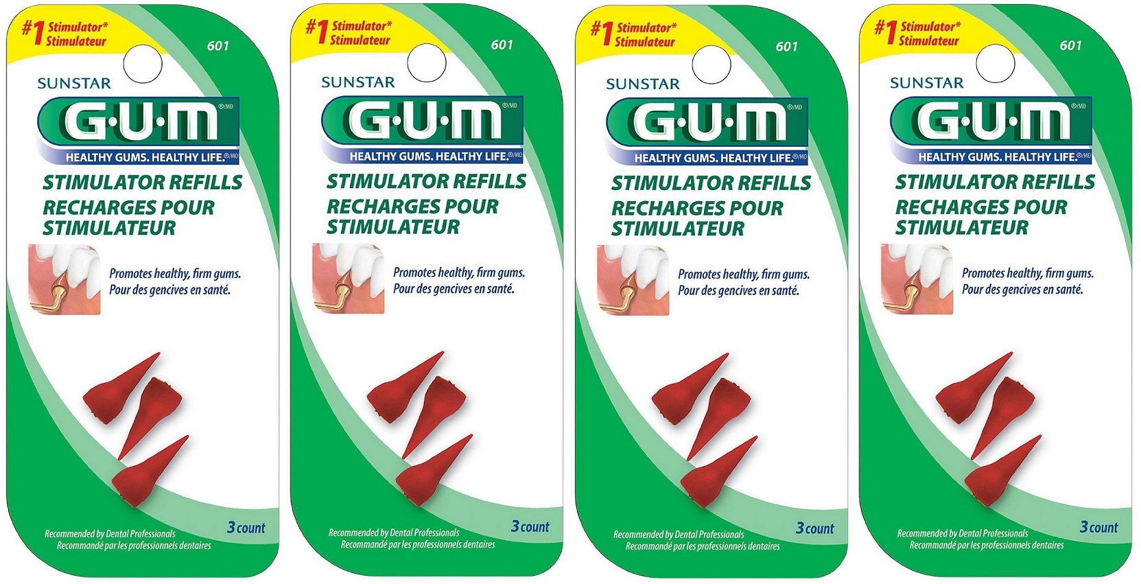 Butler GUM Stimulator Refills 3 Count (Pack of 4) 70942006019 eBay