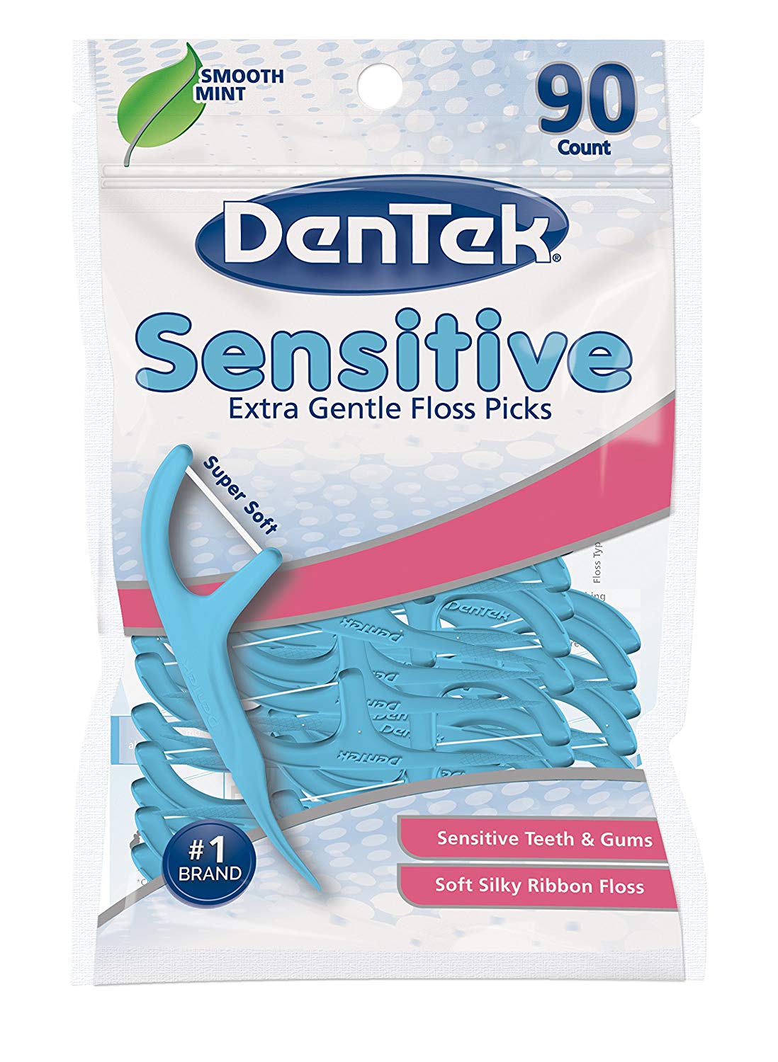 2 Pack Dentek Sensitive Extra Gentle Floss Picks, 90 Picks eBay