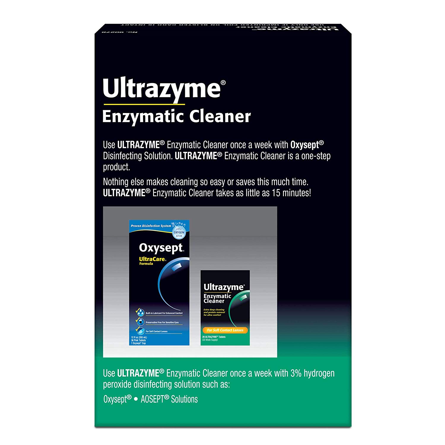 Ultrazyme Enzymatic Cleaner for Soft Contact Lenses, 20 Tablets