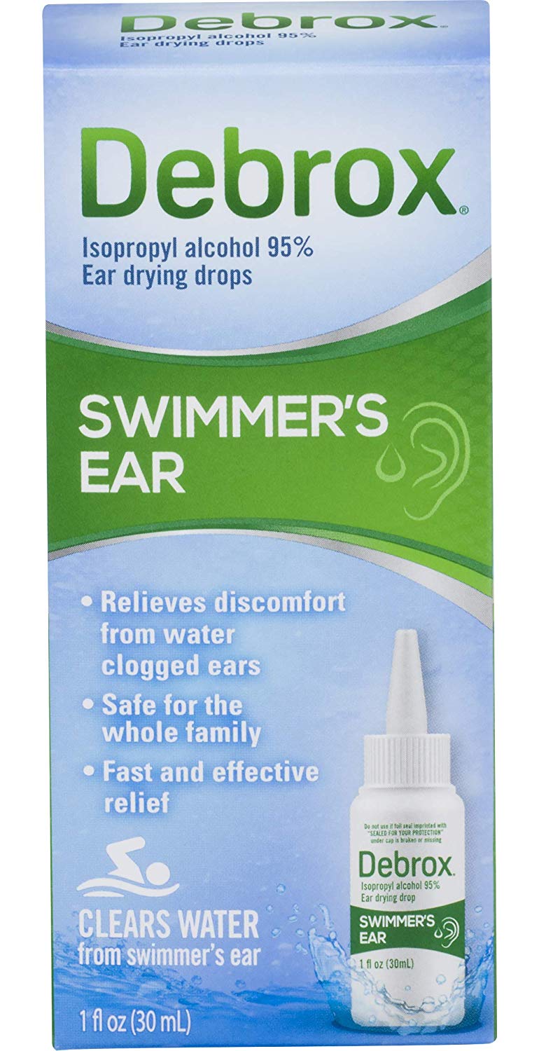 Debrox Swimmer's Ear Relief Ear Drying Drops, Water Clogged Relief 1