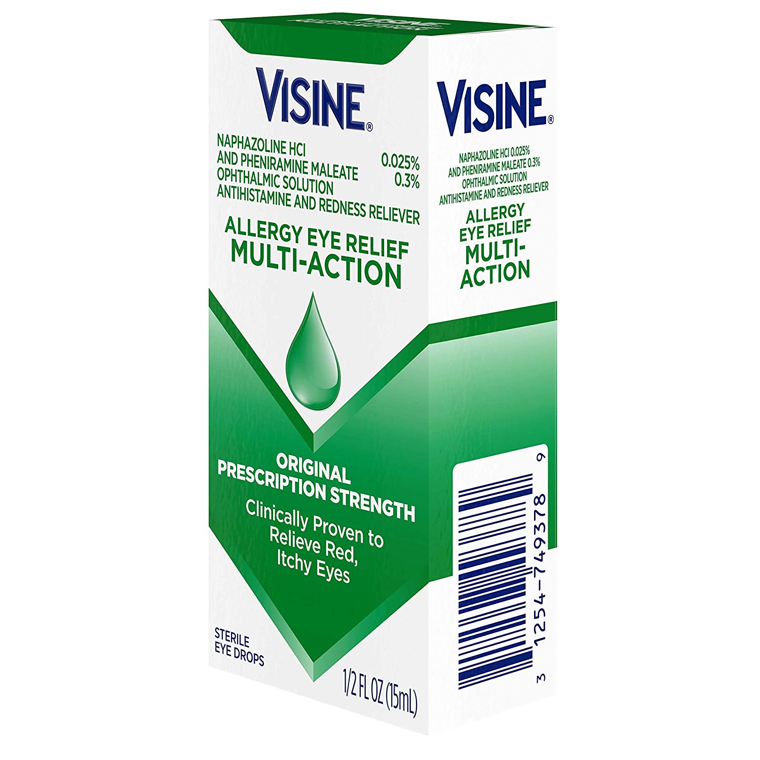 Visine Allergy Relief Multi-Action Antihistamine Eye Drops, 0.5 fl. oz