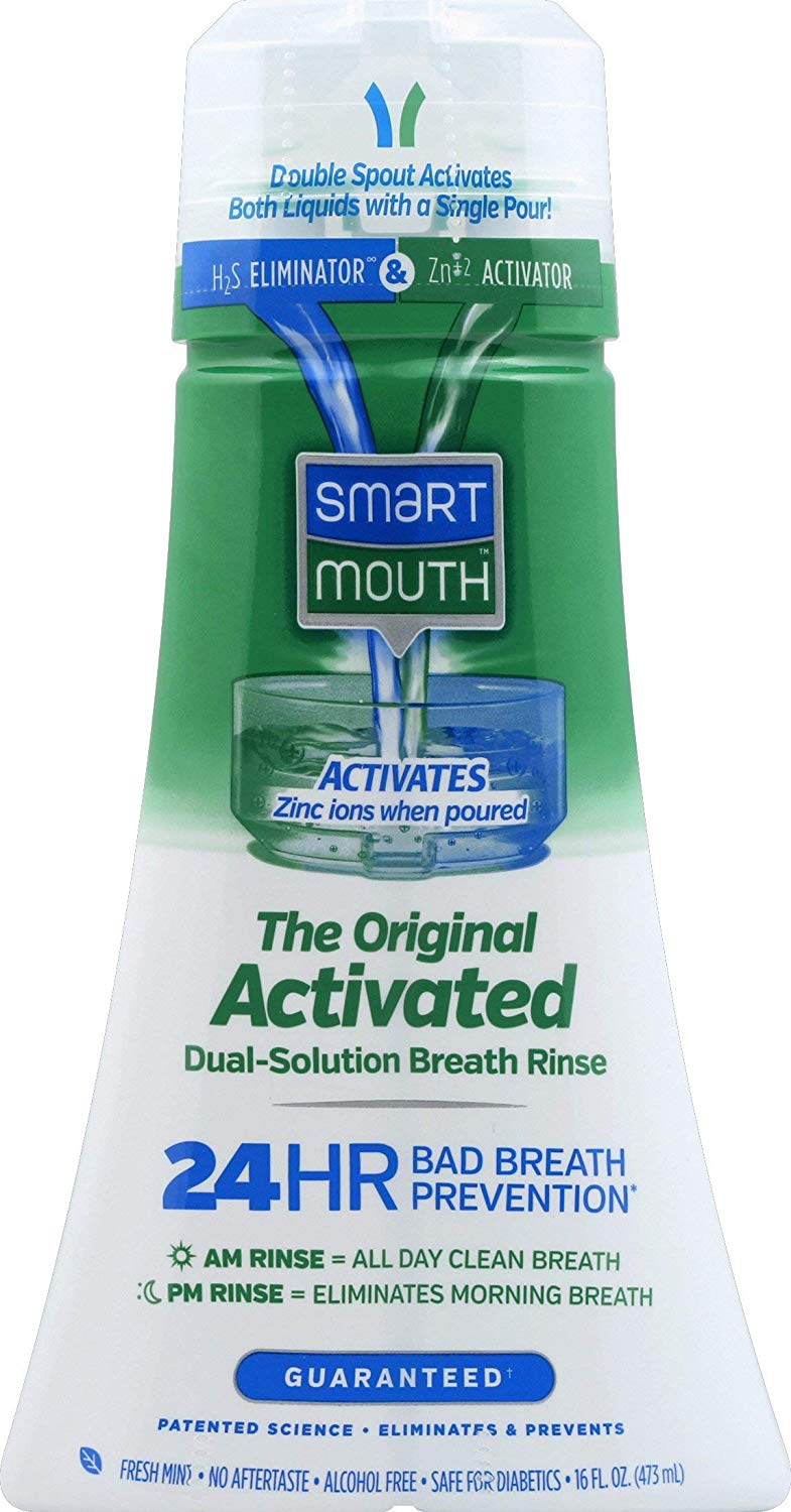 3 Pack SmartMouth Original Activated Mouthwash, Dual-Solution Oral ...