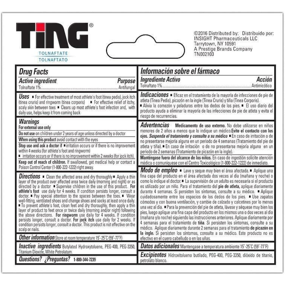 6 Pack Ting Antifungal Cream 0.50 Oz Each 363736051457 eBay