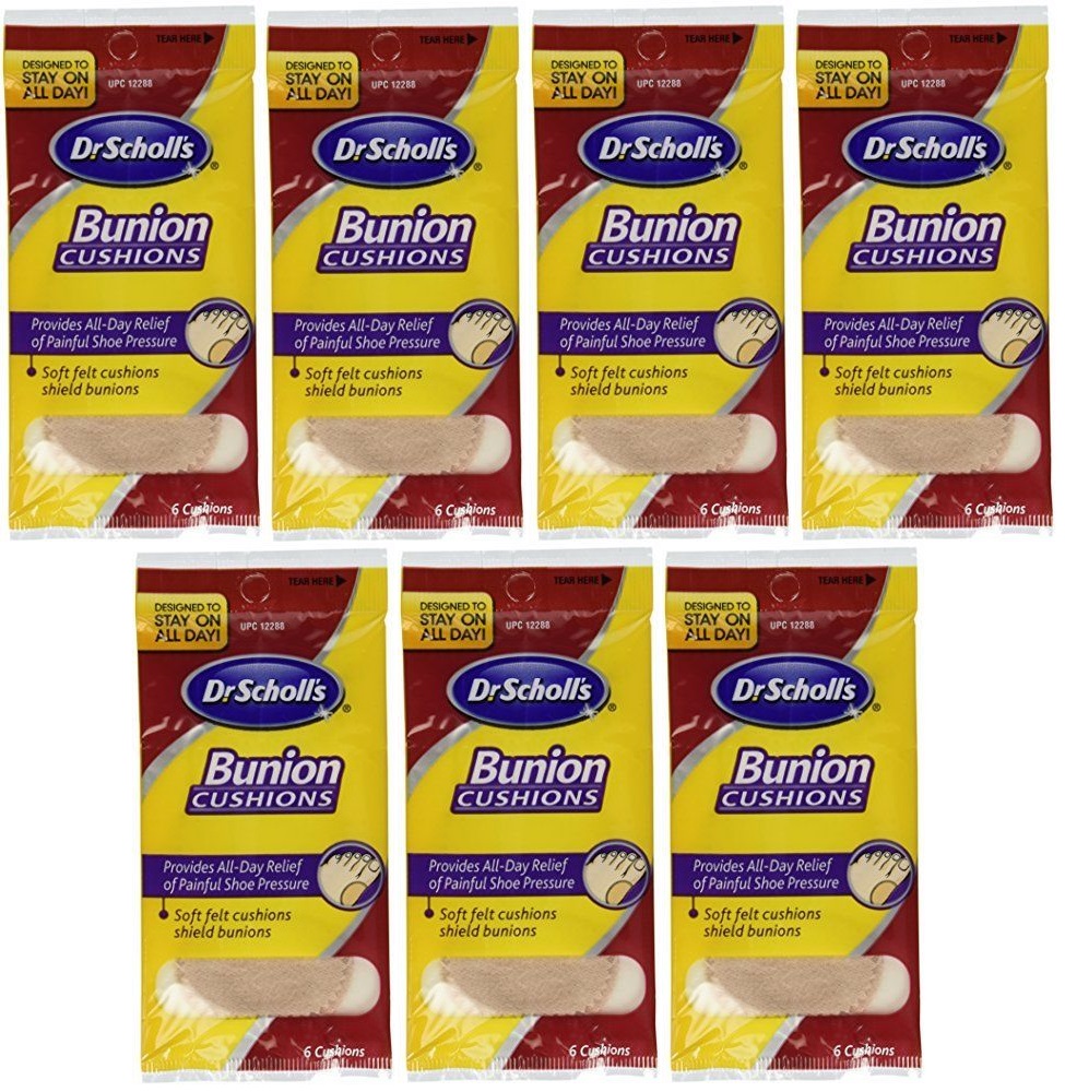 7 Pack Dr. Scholls Soft Felt Bunion Cushions 6 Per Pack 11017122883 eBay