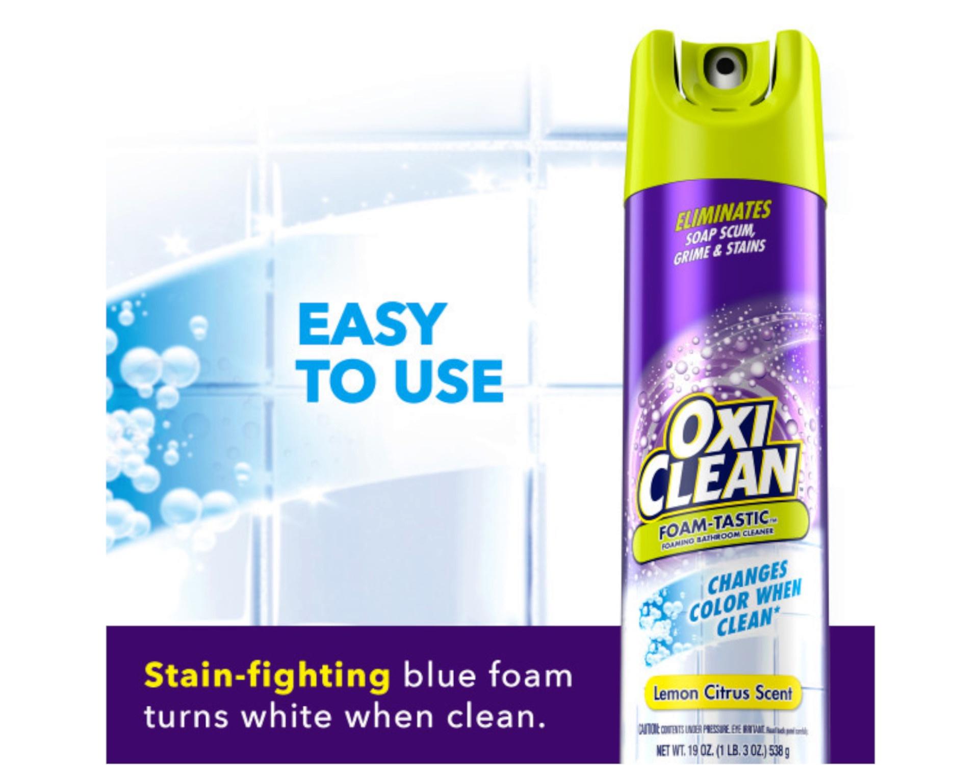 OxiClean Foam-Tastic Bathroom Cleaner, Citrus Scent, 19 oz Spray 3