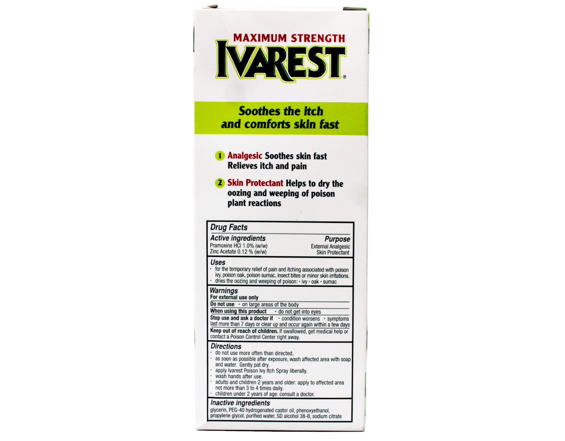 Ivarest Kit Ivarest Maximum Strength Poison Ivy Anti-Itch Spray, Medicated, 3.4 oz ...