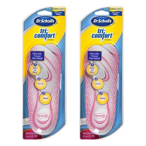 2 Pack Dr Scholl's Tri Comfort Insoles 