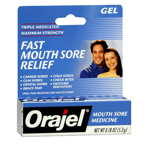 2 Pack Orajel Mouth Sore Relief Medicine Gel 18oz Each 310310318406 Ebay