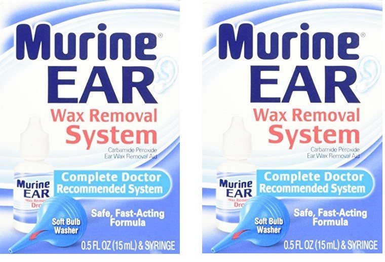 2 Pack Murine Ear Wax Removal System Kit Doctor Recommended .05 Fl Oz