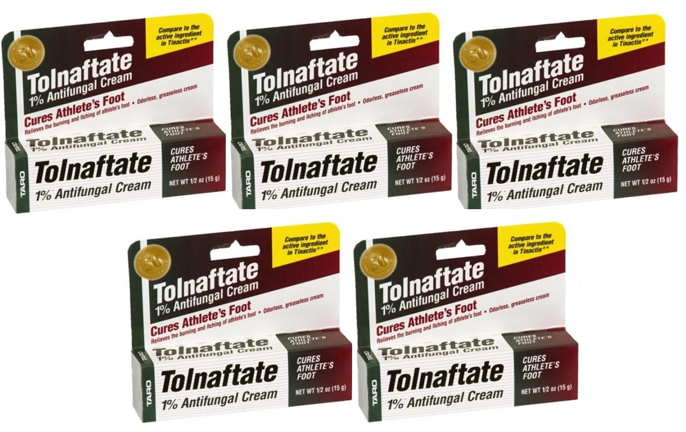 5 Pack Taro Tolnaftate 1 Antifungal Cream 0 50 Oz Each Ebay