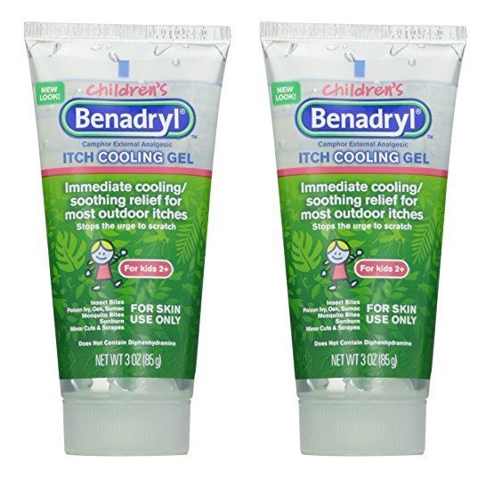 2 Pack Benadryl Children's AntiItch Cooling Gel 3oz Each eBay