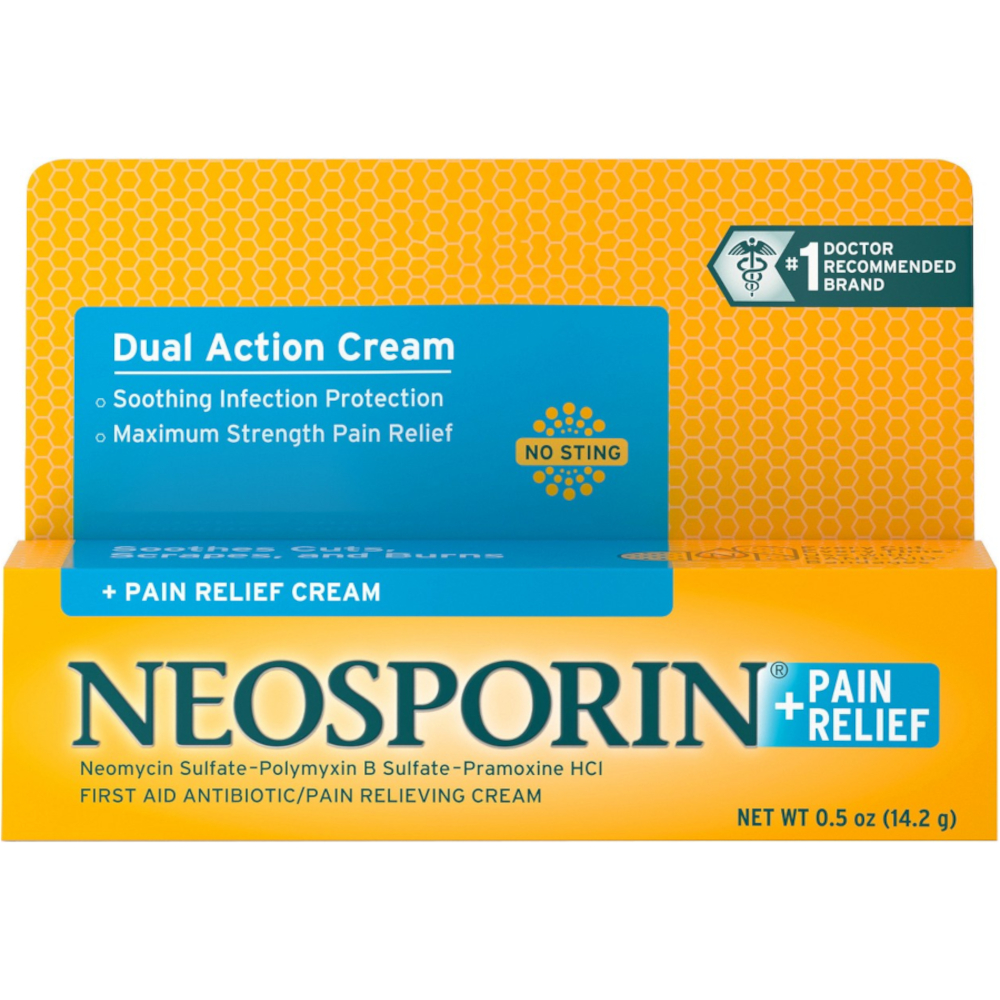 5 Pack Neosporin Maximum Strength Antibiotic Pain Relief Cream 0.5Oz