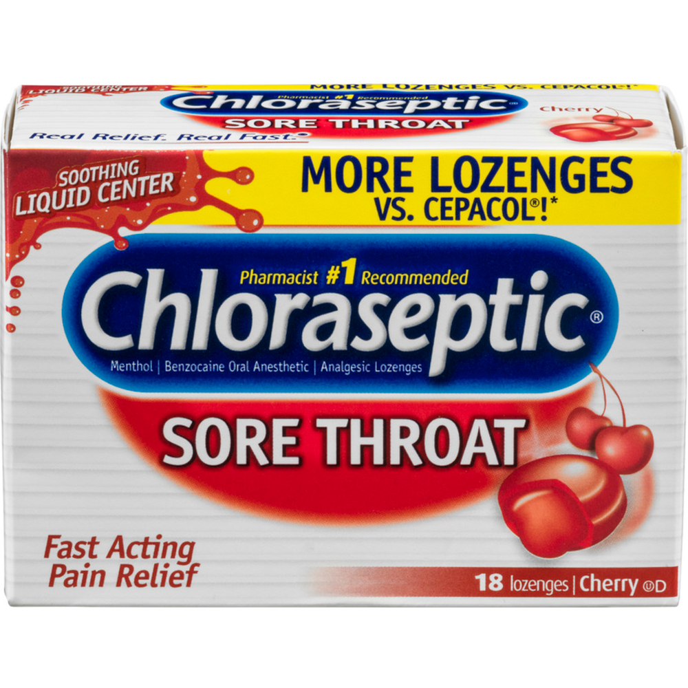 Chloraseptic Sore Throat Lozenges Cherry 18 Count Each | eBay