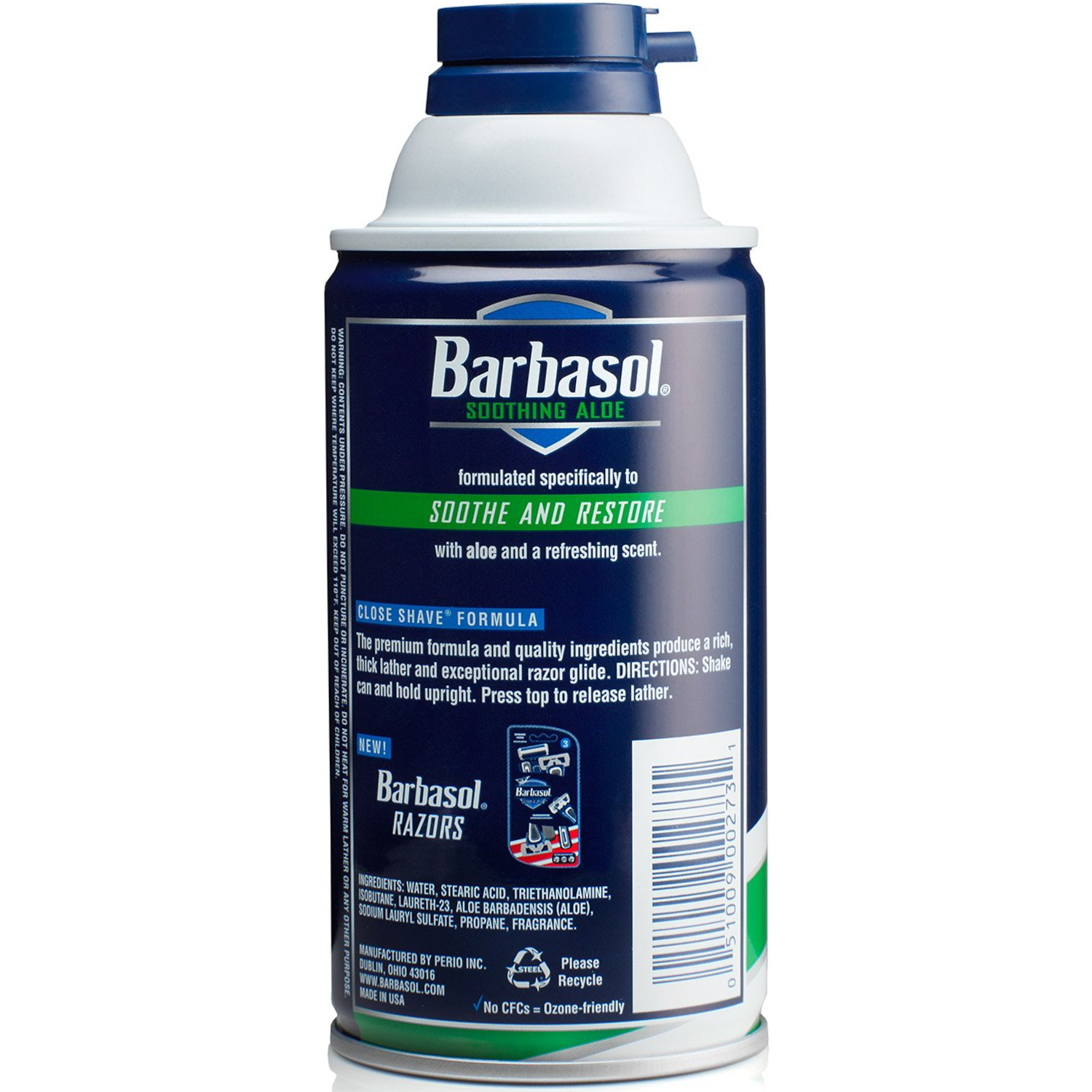 5 Pack Barbasol Thick and Rich Shaving Cream With Soothing Aloe