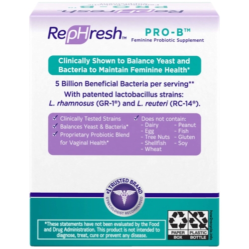 Rephresh Pro B Probiotic Feminine Supplement 30 Capsules - 1 Per Day | EBay