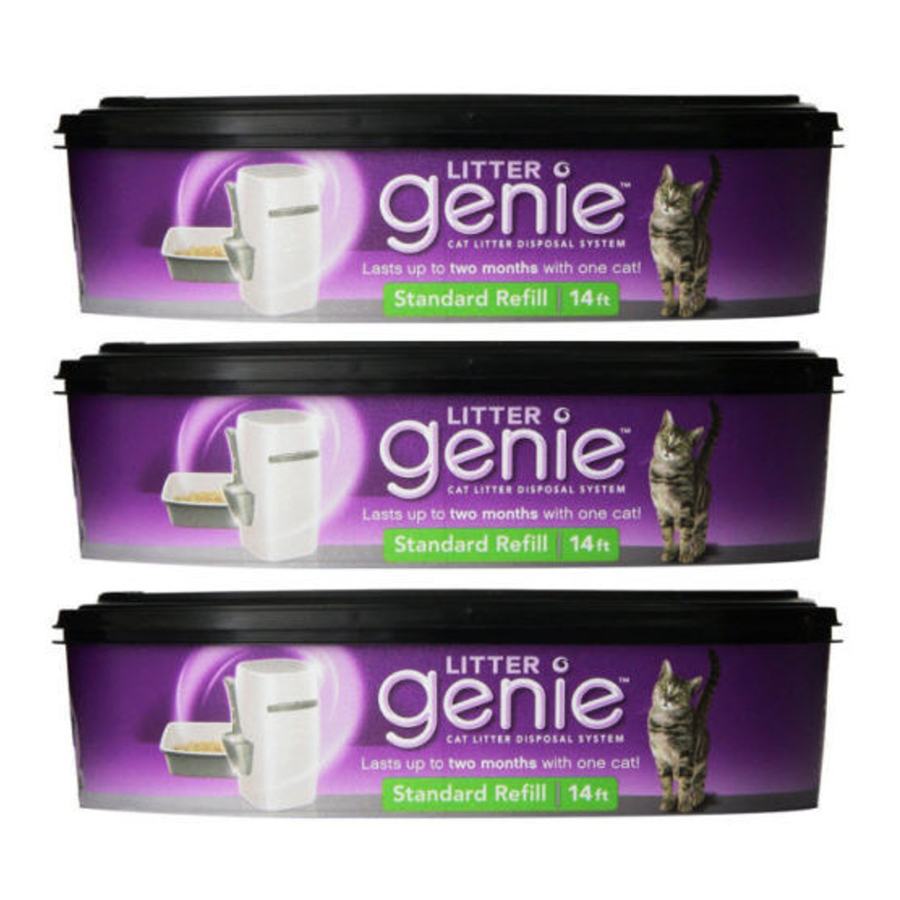 Litter Genie Cat Litter Disposal System REFILL CARTRIDGE 3 pack