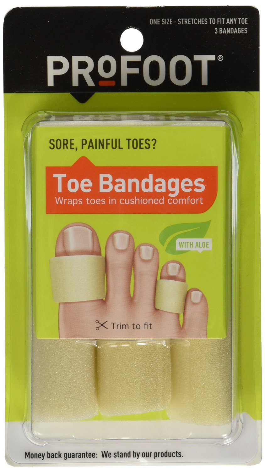 Profoot Care Toe Bandages, Medium, 4