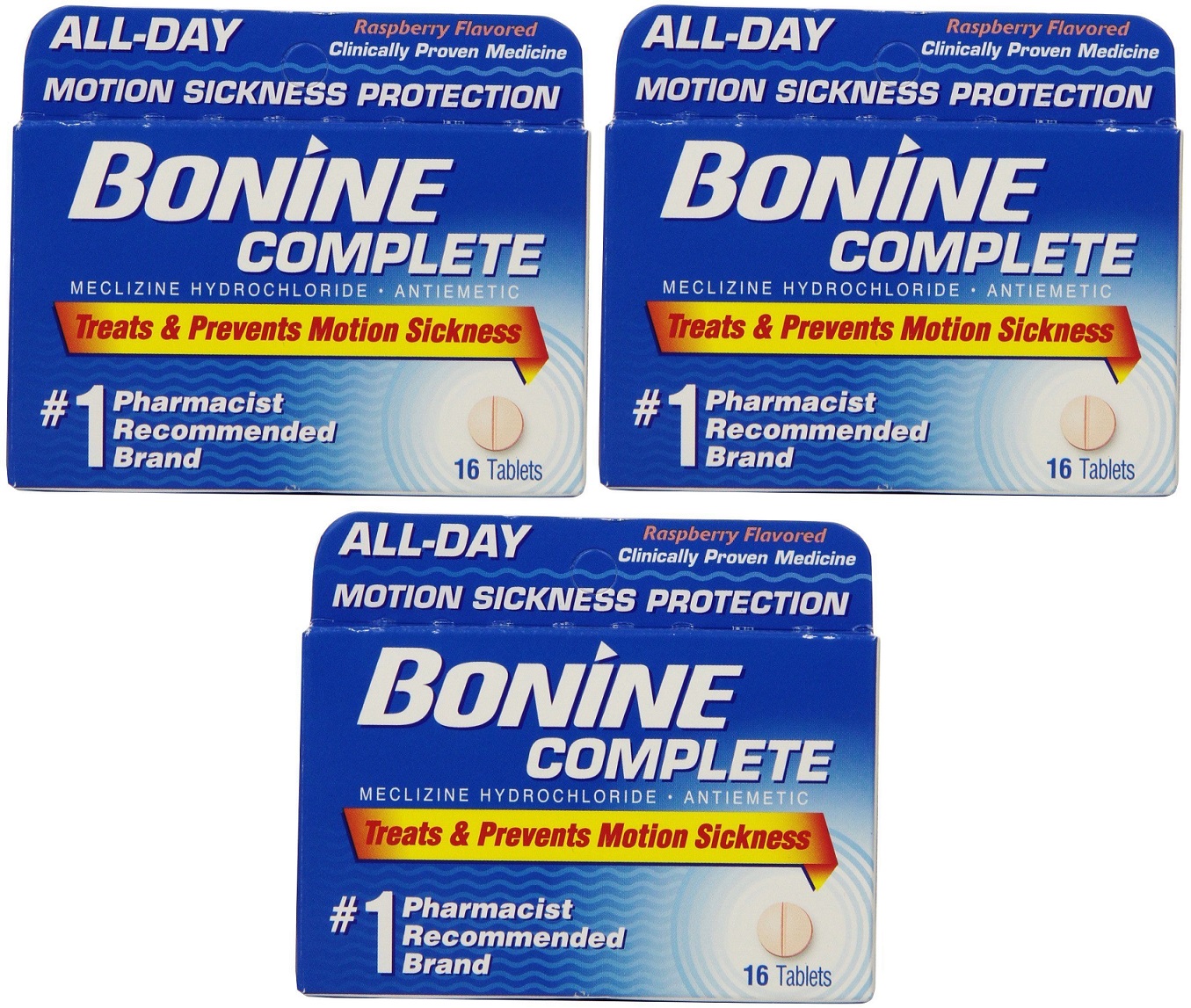 Bonine Motion Sickness Protection Chewable Tablets 16 Tablets Nausea 3