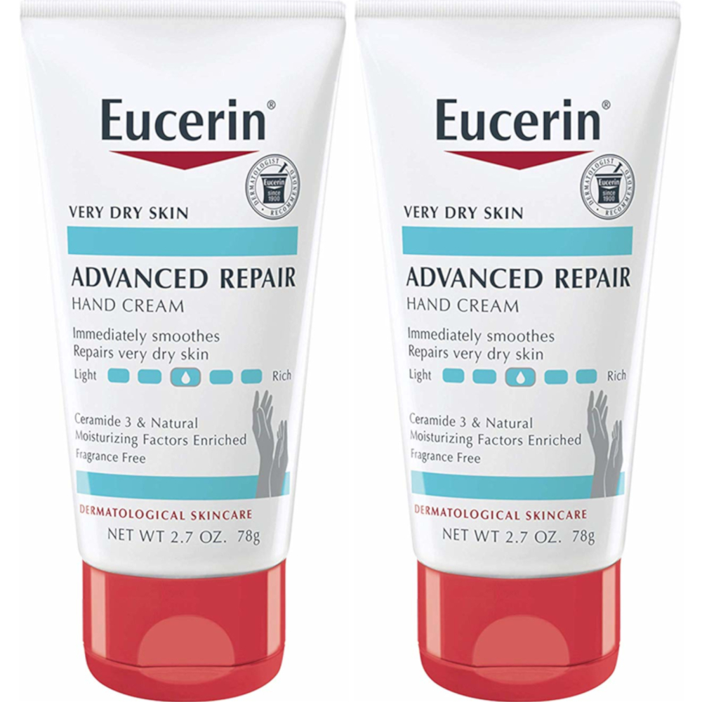 2 Pack Eucerin Dermatological Advanced Repair Hand Creme 27 Ounces
