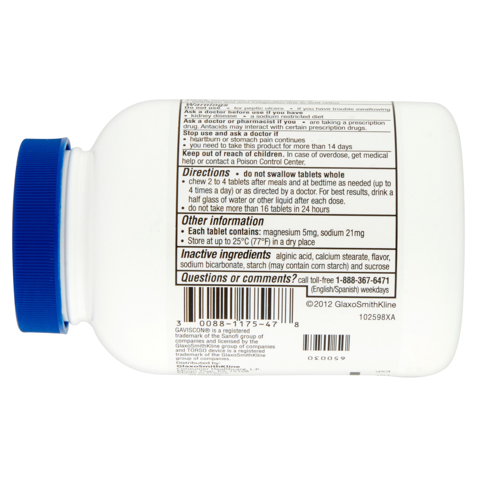 2 Pack Gaviscon Regular Strength Chewable Antacid Tablets 100 Ea eBay