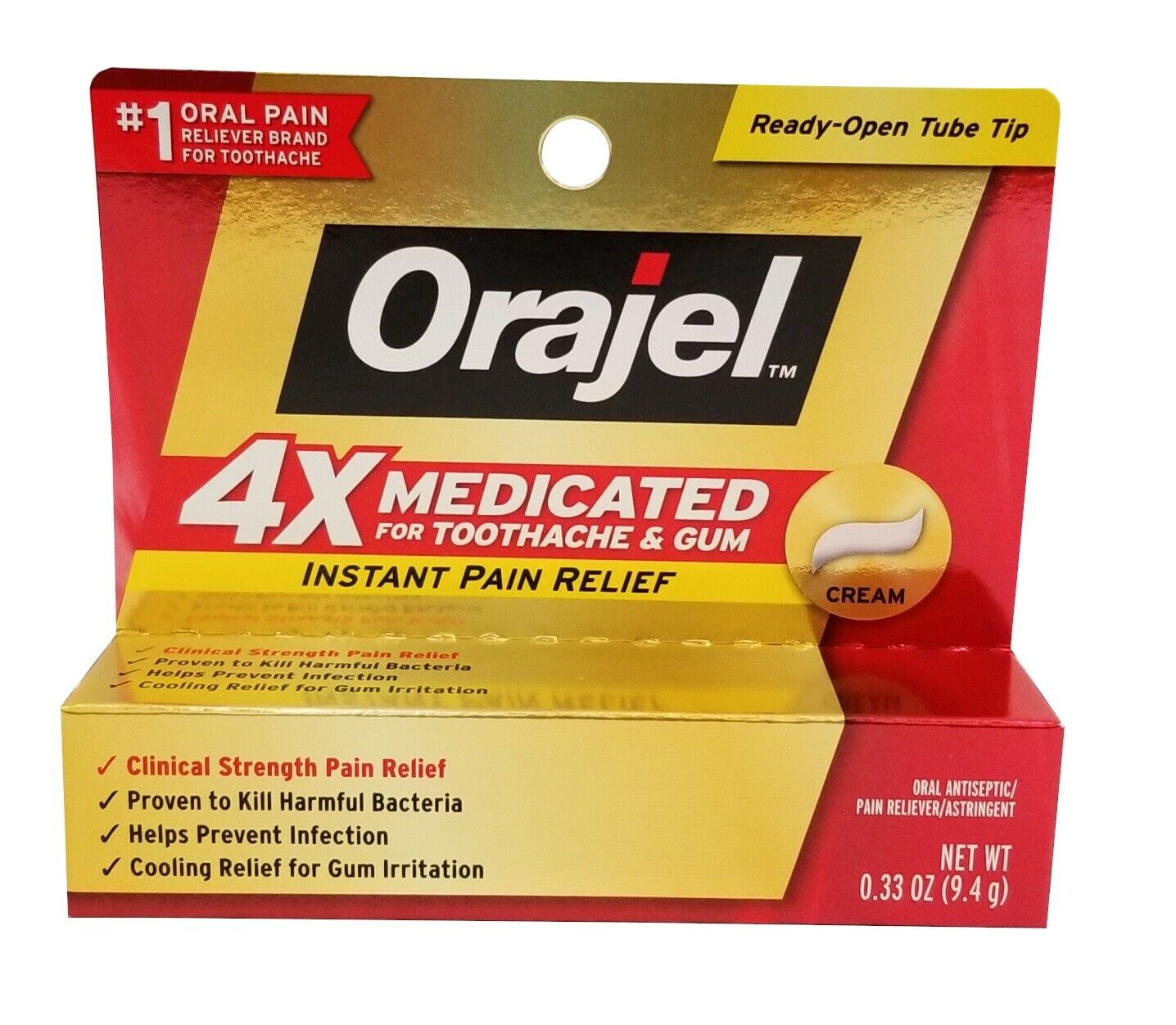 5 Pack Orajel Severe Pain Relief Toothache Gum Max Triple Medicated