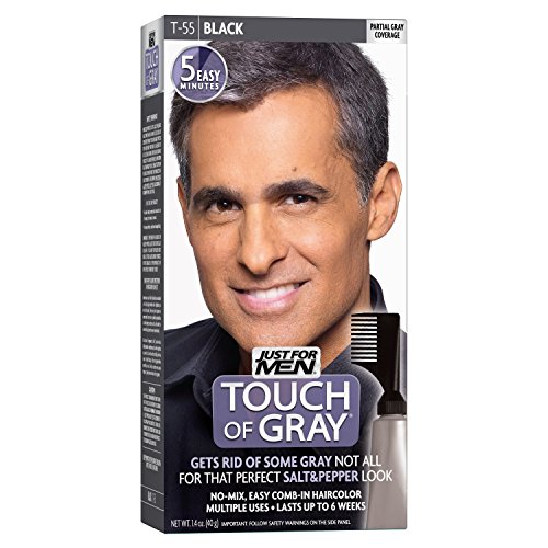 Details About 4 Pack Just For Men Touch Of Gray Hair Treatment T 55 Black 1 Each