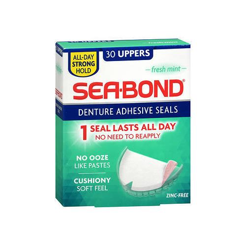 2 Pack Sea Bond Denture Adhesive Wafers Uppers Fresh Mint 30 Each