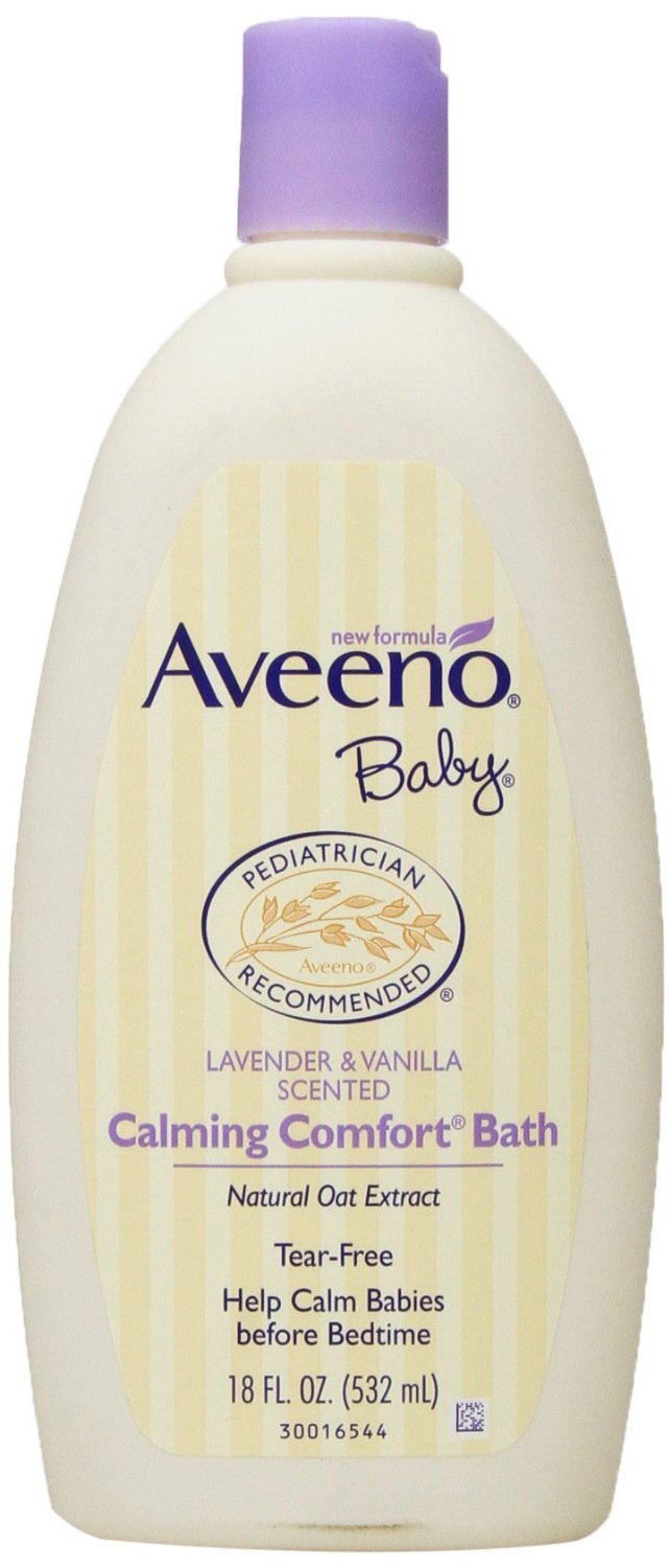 2 Pack Aveeno Baby Calming Comfort Bath Lavender Vanilla 18