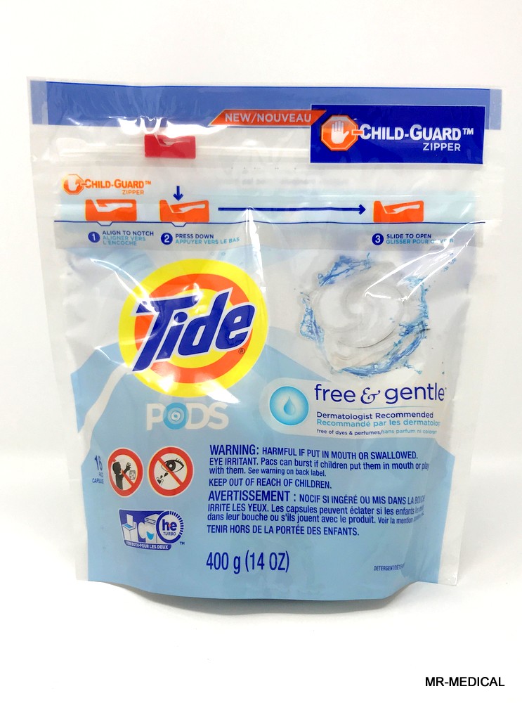 4 Pack Tide Pods Free & Gentle Detergent 16 Pacs Capsules 14 Oz Each 37000898856 eBay