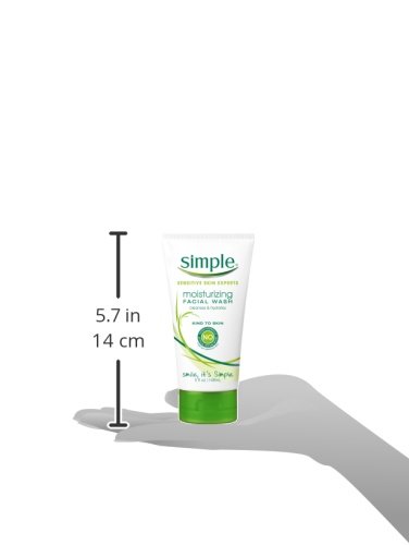 2 Pack Simple Sensitive Skin Moisturizing Facial Wash Cleanser 5 Oz