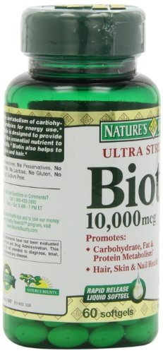 2 Pack Natures Bounty Biotin 10000 Mcg Ultra Strength Liquid Softgels 120 Each 74312516979 Ebay 9856