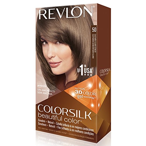 4 Pack Revlon Colorsilk Beautiful Permanent Hair Color 50 Light Ash